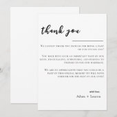 Bedankt - Weddenschap (Voorkant / Achterkant)