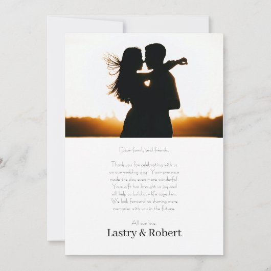 Bedankt Weddenschap Vat Hartelijk dank (Achterkant)