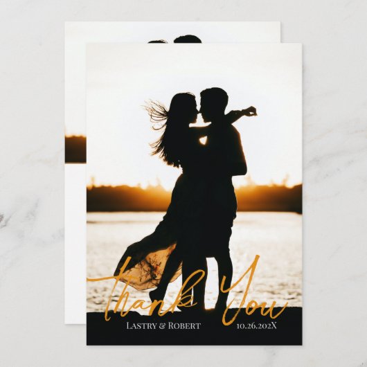 Bedankt Weddenschap Vat Hartelijk dank (Voorkant / Achterkant)