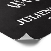 Bedankt Wedding-bord 13x19-teken Poster (Hoek)