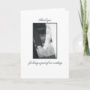 Bedankt Wedding General Black White