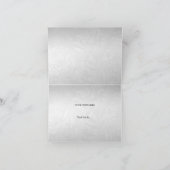 Bedankt Wedding White Pearl Lace Damask Diamond. (Binnen)