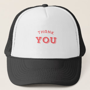 Bedankt Wensen Gedrukt Wit en Zwarte Vibes Trucker Pet