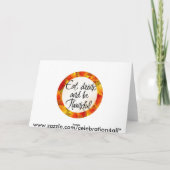 Bedankt Wenskaart geven Feestdagen Kaart (Achterkant)