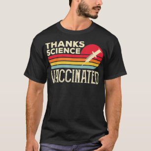 Bedankt Wetenschapsvaccin Retro  Pro Vaccin T-shirt