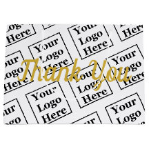 Bedankt White Gold Script Business Logo Pattern