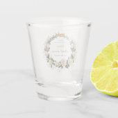 Bedankt White Roses & Baby's Breath Shot Glas (Achterkant)
