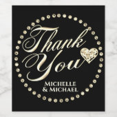 Bedankt Wijn Etiket (Enkel label)