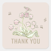 BEDANKT wilde bijen minimalistisch Vierkante Sticker (Voorkant)