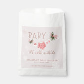Bedankt Winter, het is koud buiten Baby shower Bedankzakje (Voorkant)