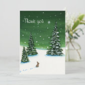 Bedankt Winter Wonder Rabbit (Staand voorkant)