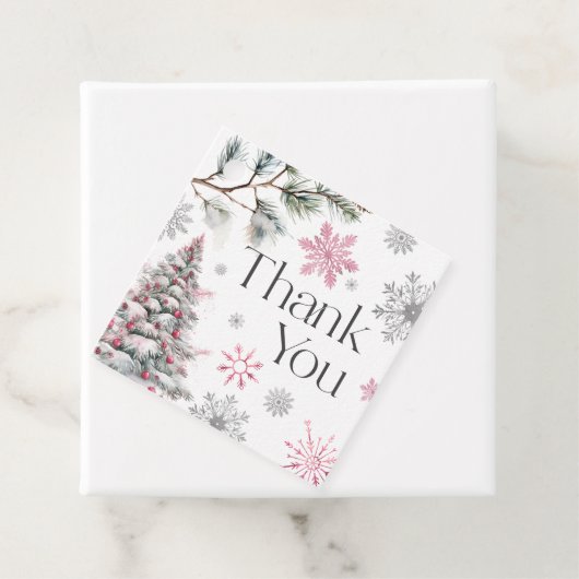 Bedankt Winter Wonderland Bedankjes Labels (In situ)