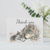 Bedankt Wolf en Cub Parent Babysitter (Staand voorkant)