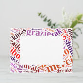 Bedankt woordwolk (Staand voorkant)