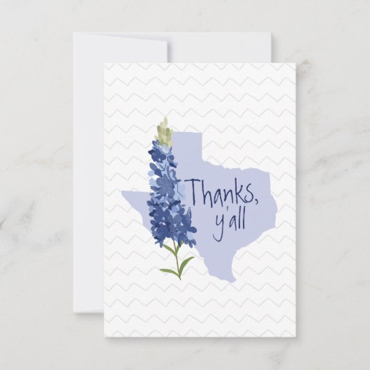 Bedankt Y'all Bluebonnet Texas (Voorkant)