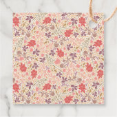 Bedankt Y'all Cowboy Boot & Bouquet Baby shower Bedankjes Labels (Achterkant)