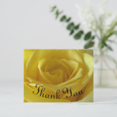 Bedankt Yellow Rose Foto appreciation Briefkaart (Staand voorkant)