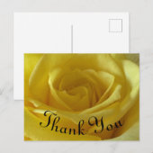 Bedankt Yellow Rose Foto appreciation Briefkaart (Voorkant / Achterkant)