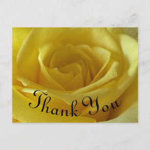 Bedankt Yellow Rose Foto appreciation Briefkaart