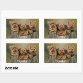 Bedankt Yorkshire Terrier Puppy Dogs Sticker (Vel)