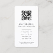 Bedankt Zakelijk Logo QR Code Kortingkaart Visitekaartje (Achterkant)