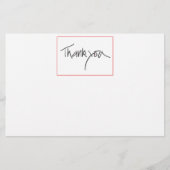 Bedankt zakelijke platte kaart (Voorkant)