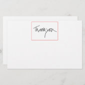 Bedankt zakelijke platte kaart (Voorkant / Achterkant)