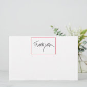 Bedankt zakelijke platte kaart (Staand voorkant)