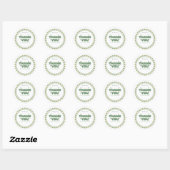 Bedankt Zakelijke Sticker - Gesegmenteerde Rand (Vel)