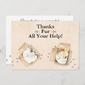 Bedankt zijn voor al je hulp! Katten in dozen, bed (Voorkant / Achterkant)