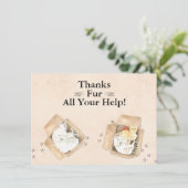 Bedankt zijn voor al je hulp! Katten in dozen, bed (Staand voorkant)