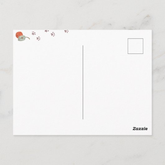 Bedankt zijn voor al je hulp! Katten in dozen, bed Briefkaart (Achterkant)