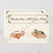 Bedankt zijn voor al je hulp! Katten in dozen, dan (Voorkant / Achterkant)