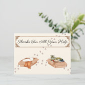 Bedankt zijn voor al je hulp! Katten in dozen, dan (Staand voorkant)