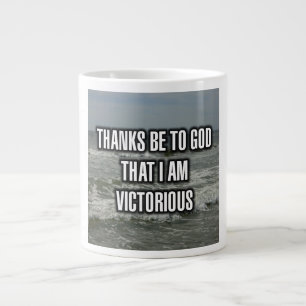 Bedankt zijn voor God dat ik Mok ben die overwint