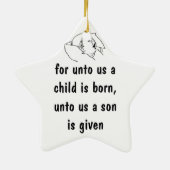 Bedankt zijn voor God Keramisch Ornament (Achterkant)