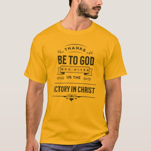 Bedankt zijn voor God T-shirt (Voorkant)