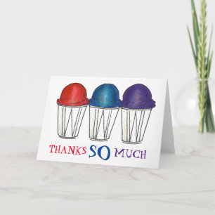 Bedankt zo veel Italiaans-gekleurd-water-ijsnekoe