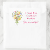 Bedankt zorgverleners Wildflower Stickers (Tas)