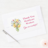 Bedankt zorgverleners Wildflower Stickers (Envelop)
