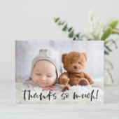 Bedankt zoveel | Baby Foto bedankt (Staand voorkant)