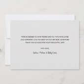 Bedankt zoveel | Baby Foto bedankt (Achterkant)