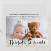 Bedankt zoveel | Baby Foto bedankt (Voorkant / Achterkant)