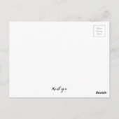 'Bedankt' zwart en wit Briefkaart (Achterkant)