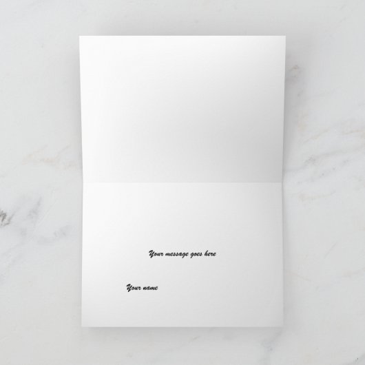 "Bedankt" Zwart Geel Damast bruiloft Bedankkaart (Binnen)