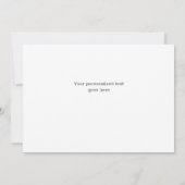 Bedankt Zwarte Bord Ontwerp met Hartjes Kaart (Achterkant)