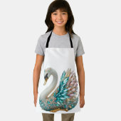 Bedazzled Diamond Swan Gold Crystal Bling Schort (Insitu)