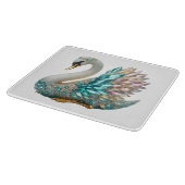 Bedazzled Diamond Swan Gold Crystal Bling Snijplank (Hoek)