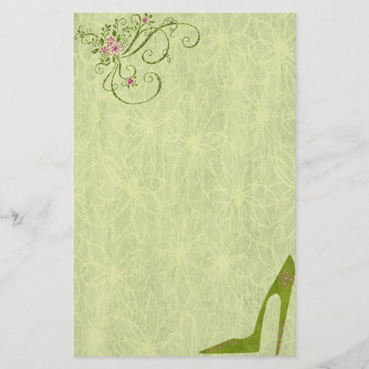Bedazzled Diva In Kiwi Briefpapier (Voorkant)