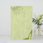 Bedazzled Diva In Kiwi Briefpapier (Staand voorkant)